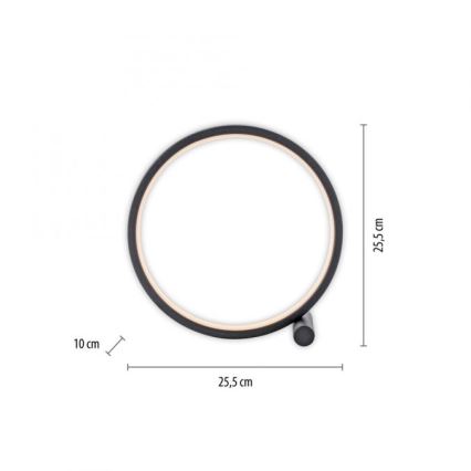 JUST LIGHT. 15395-18 - LED Stolná lampa MINI RITUS LED/10,5W/230V čierna
