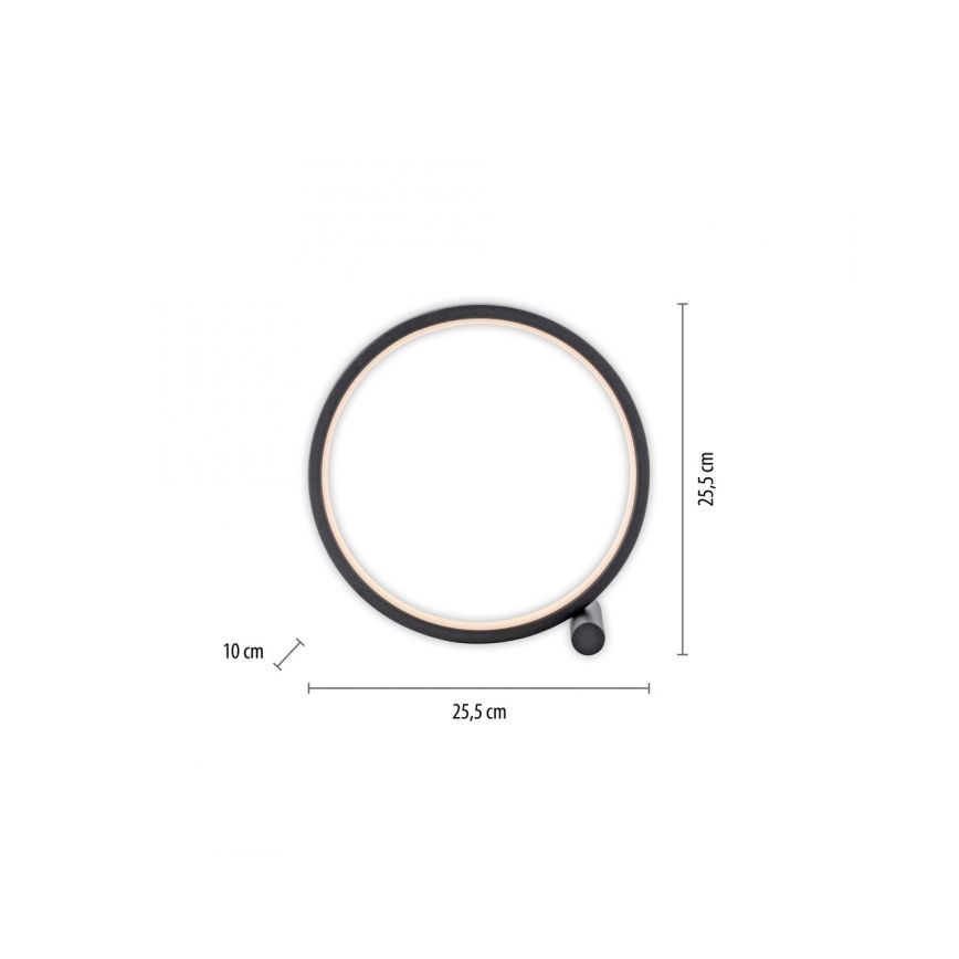 JUST LIGHT. 15395-18 - LED Stolná lampa MINI RITUS LED/10,5W/230V čierna