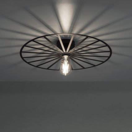 JUST LIGHT. 15636-18 - Stropné svietidlo SPIKE 1xE27/40W/230V pr. 50 cm čierna