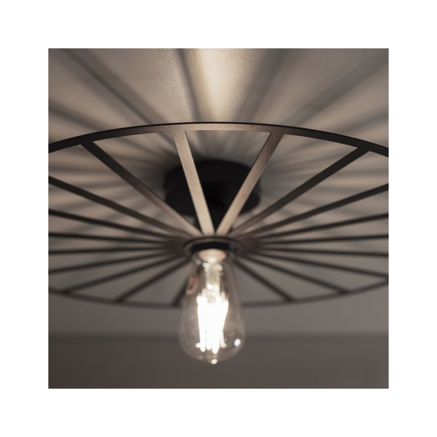 JUST LIGHT. 15636-18 - Stropné svietidlo SPIKE 1xE27/40W/230V pr. 50 cm čierna