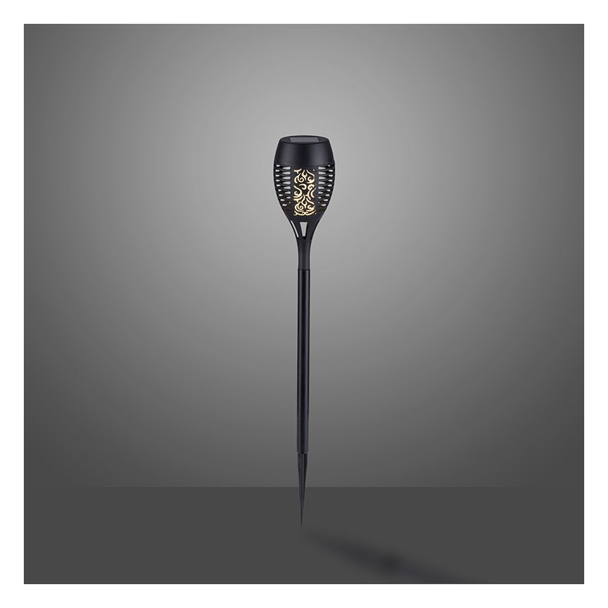 JUST LIGHT. 19106-18-3 - SADA 3x LED Solárne svietidlo FACKEL LED/0,24W/1,2V 200 mAh IP44 čierna