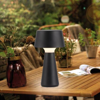 JUST LIGHT. 19260-18 - LED Stmievateľná dotyková vonkajší lampa ABERA LED/3W/3,7V 2000 mAh USB IP54 čierna
