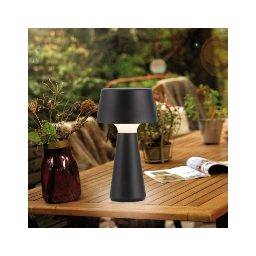 JUST LIGHT. 19260-18 - LED Stmievateľná dotyková vonkajší lampa ABERA LED/3W/3,7V 2000 mAh USB IP54 čierna