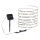 JUST LIGHT. 19971-18 - LED RGB solárny pás TEANIA LED/3,7V 5 m 1200 mAh IP44 čierna
