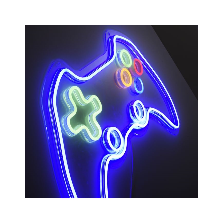 JUST LIGHT. 85022-70 - LED Neónová nástenná dekorácia NEON 1xLED/6,5W/5V gamer