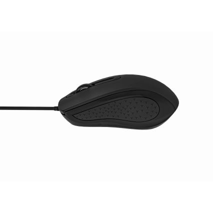 Káblová myš 1200 DPI USB-C čierna