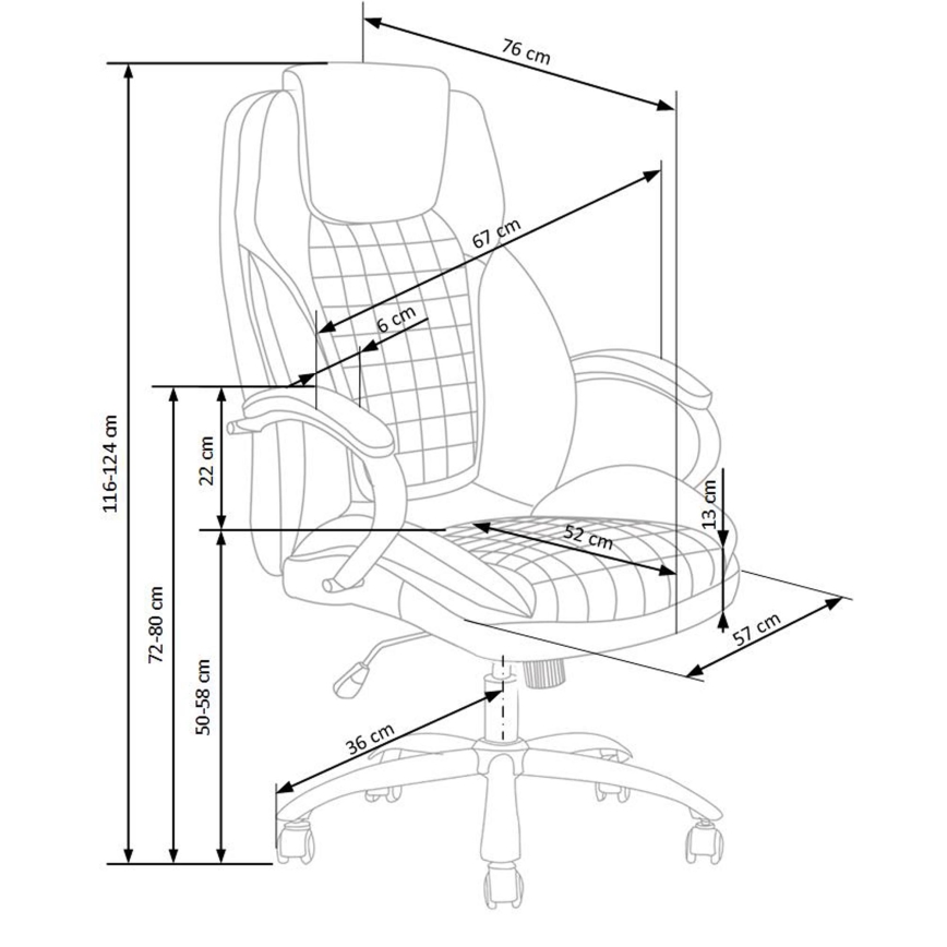 Kancelárska stolička CALMARA čierna