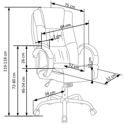 Kancelárska stolička SELO sivá