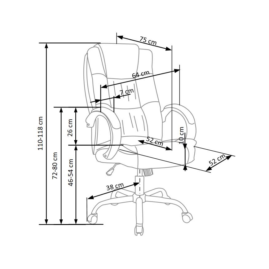 Kancelárska stolička SELO sivá