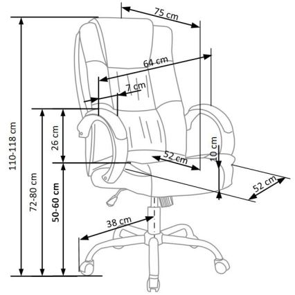 Kancelárska stolička SELO tmavošedá