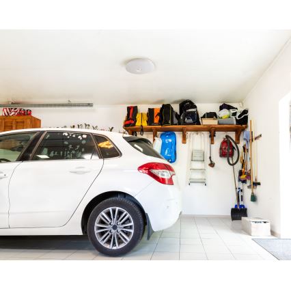 LED stropné svietidlo s detekciou pohybu a súmraku FOGLER LED/12W/230V pr. 28 cm