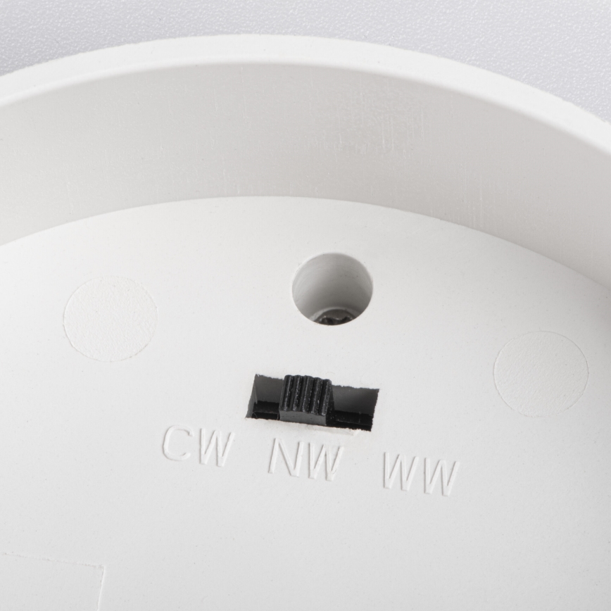 LED bodové svietidlo SONOR LED/6W/230V 3000/4000/5700K + LED/1,5W 2200K pr. 9 cm biela