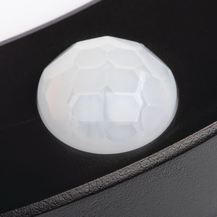 LED Stropné/podhľadové svietidlo so senzorom pohybu 2v1 ERGA LED/17W/230V 3000/4000/6500K čierna
