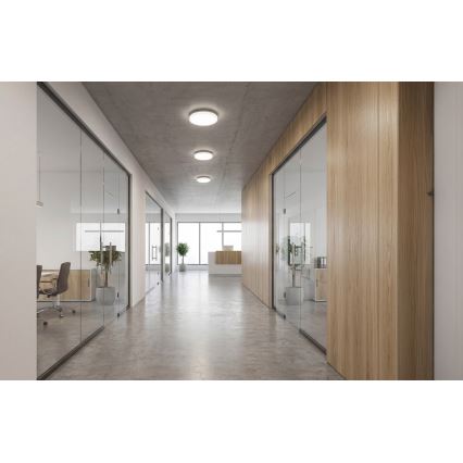 LED stropné svietidlo VARSO LED/22/30W/230V 3000/4000/6500K pr. 33 cm IP54