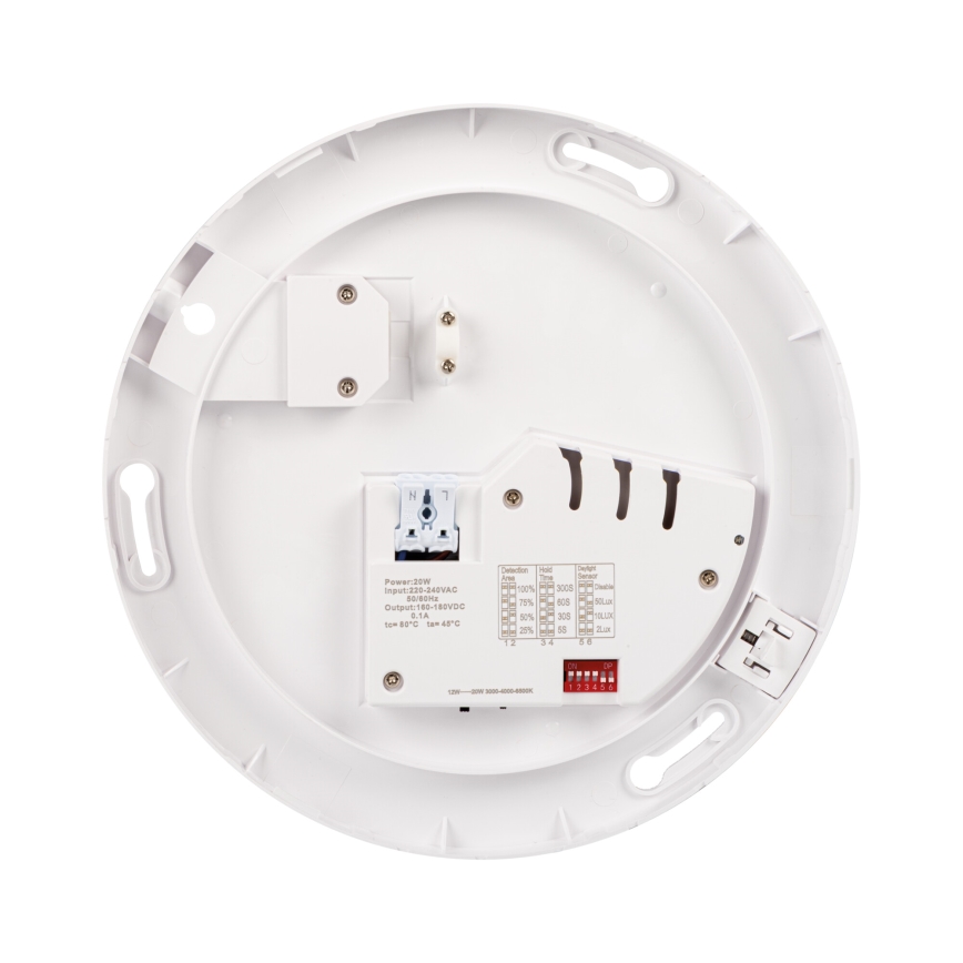 LED stropné svietidlo VARSO s pohybovým a súmrakovým senzorom LED/22/30W/230V 3000/4000/6500K priemer 33 cm IP54