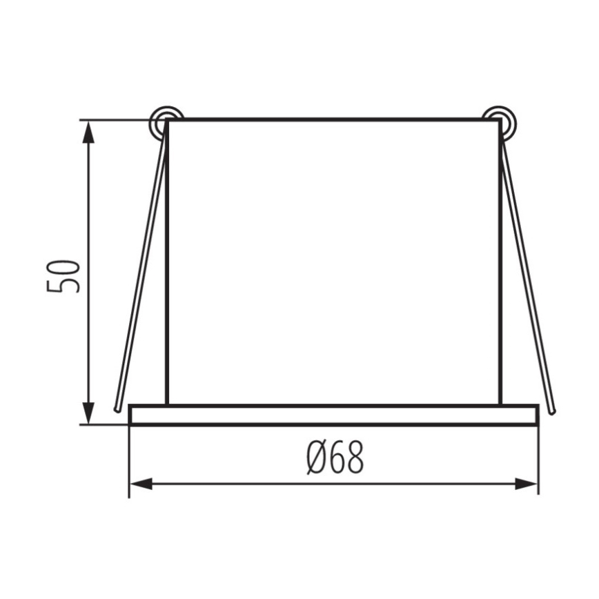 Podhľadové svietidlo SPAG 35W biela/zlatá