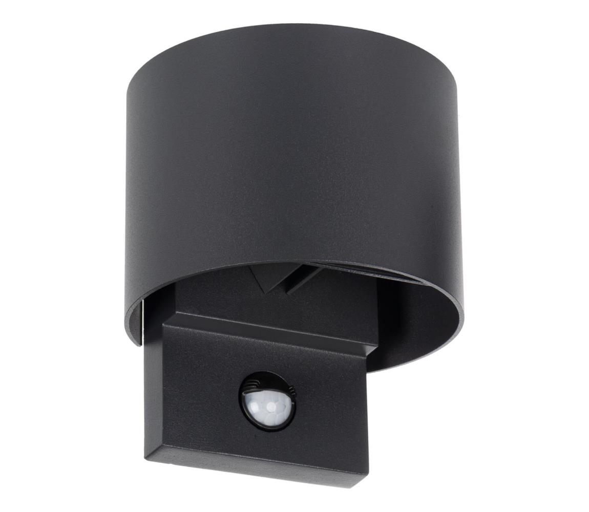 28995 - LED vonkajšie nástenné svietidlo so senzorom REKA LED/7W/230V IP54 antracit 28995