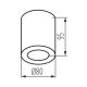 Kúpeľňové stropné svietidlo SANI 1xGU10/10W/230V IP44 matný chróm