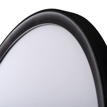LED Kúpeľňové stropné svietidlo AZPO LED/22W/230V pr. 42 cm IP54 čierna