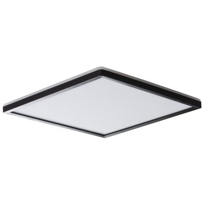 LED Kúpeľňové stropné svietidlo AZPO LED/22W/230V 42x42 cm IP54 čierna