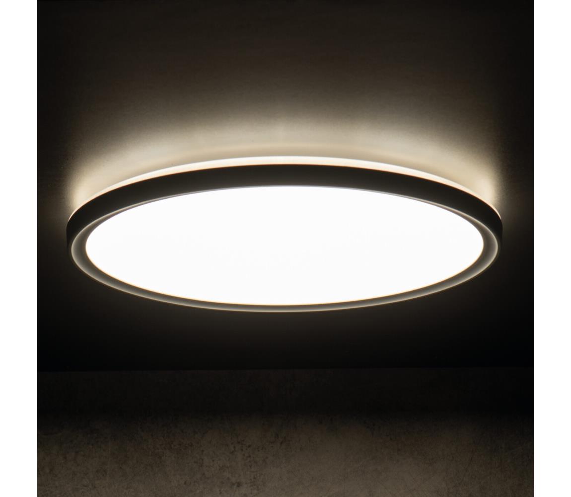 31517 - LED Stropné svietidlo AZPO LED/22W/230V pr. 42 cm IP54 čierne 31517
