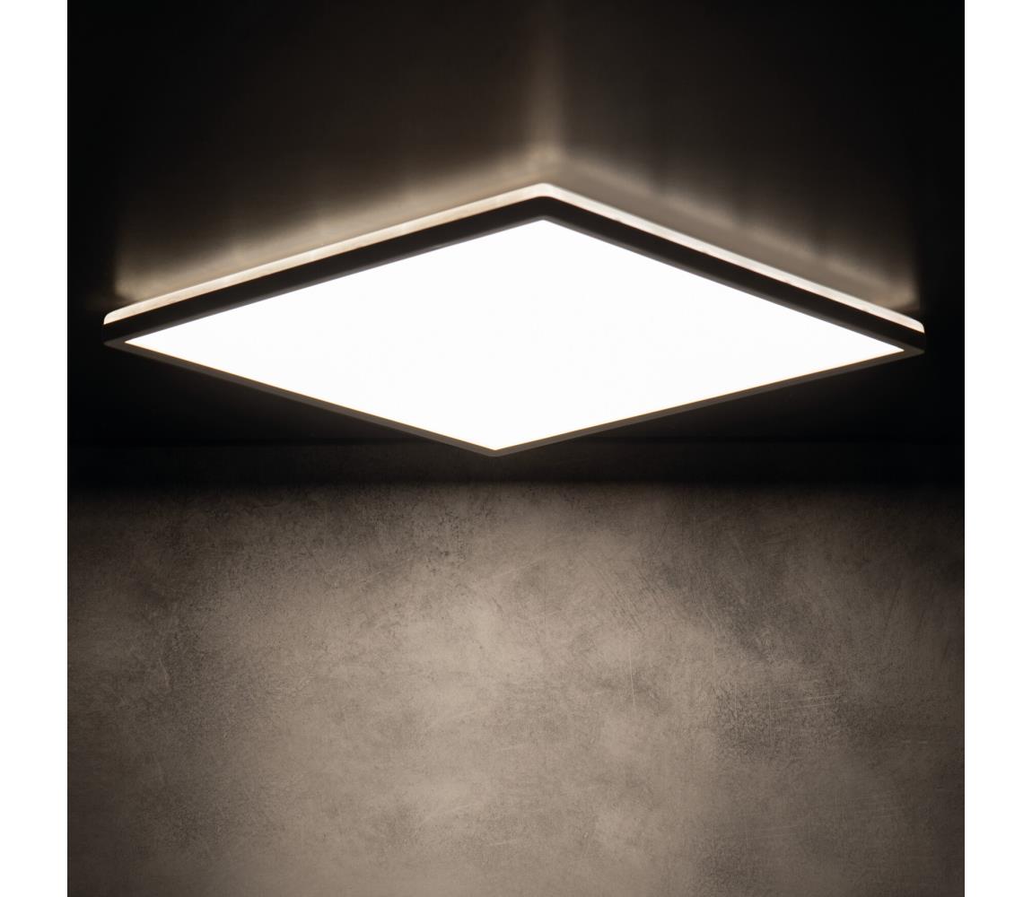 31533 - LED stropné svietidlo AZPO LED/17,5W/230V 30x30 cm IP54 čierna 31533