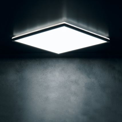 LED stropné svietidlo AZPO LED/17,5W/230V 3000/4000/6000K 30x30 cm IP54 čierne