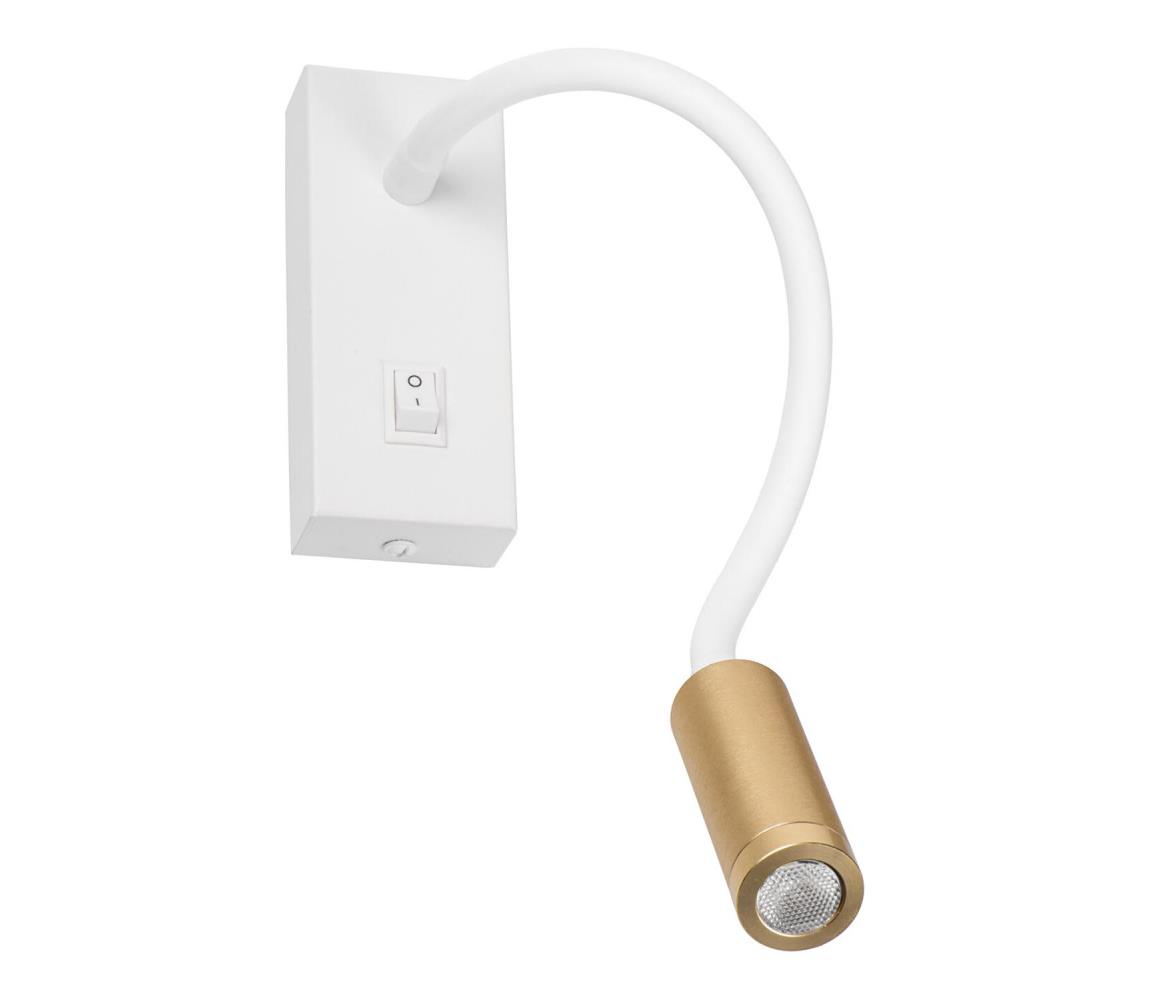 32518 - LED flexibilná lampička TONIL LED/3,3W/230V biela/zlatá 32518