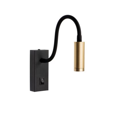 LED flexibilná lampička TONIL LED/3,3W/230V čierna/zlatá