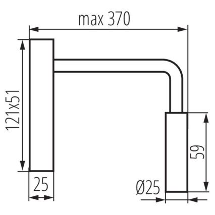 LED Flexibilná lampička TONIL LED/2,7W/230V čierna