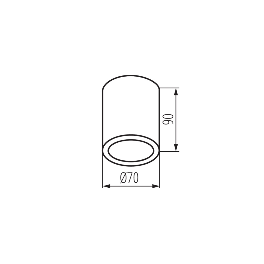 Kanlux 33361 - Vonkajšie bodové svietidlo AQILO 1xGU10/7W/230V IP65 čierna