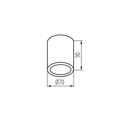 Kanlux 33362 - Vonkajšie bodové svietidlo AQILO 1xGU10/7W/230V IP65 antracit