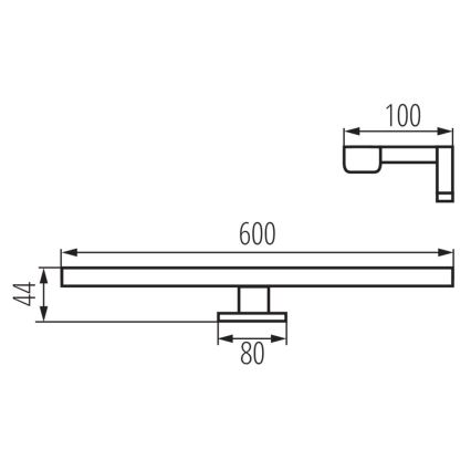 LED Kúpeľňové osvetlenie zrkadla ASTIM LED/12W/230V IP44 biela