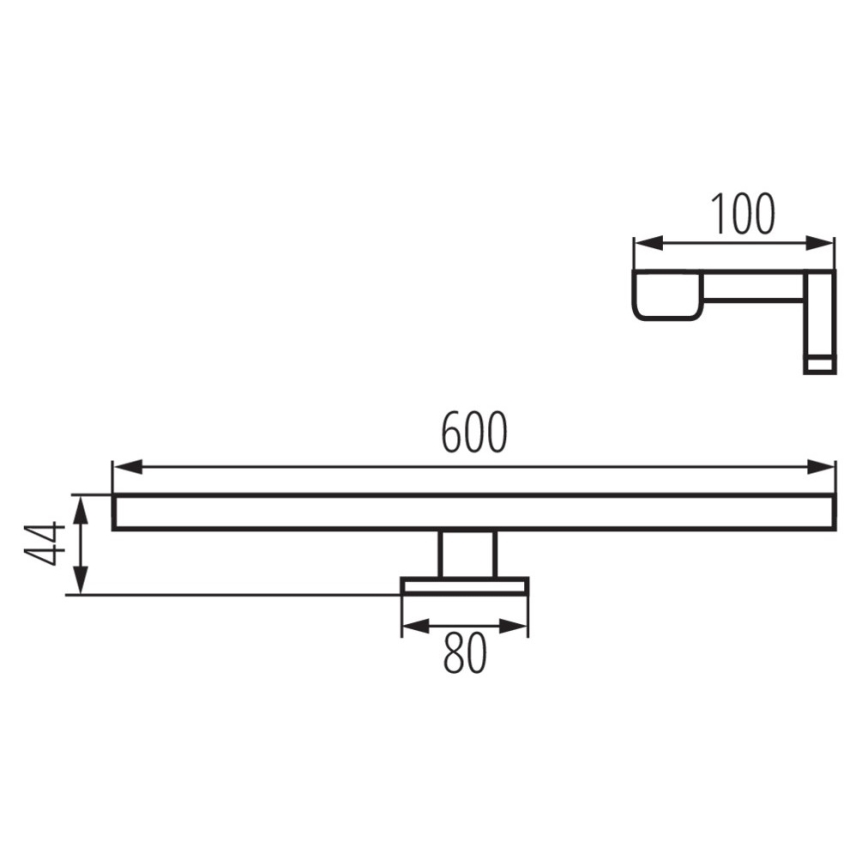 LED Kúpeľňové osvetlenie zrkadla ASTIM LED/12W/230V IP44 biela