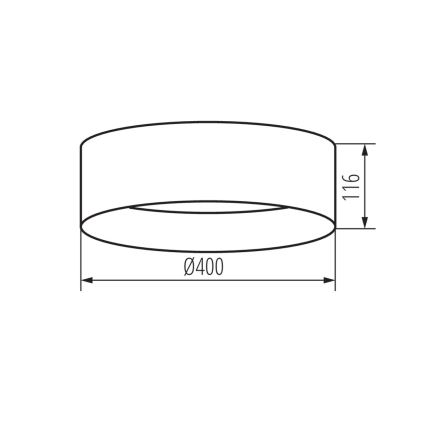 LED Stropné svietidlo RIFA LED/17,5W/230V 4000K hnedá