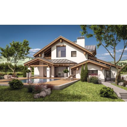 Vonkajšie nástenné svietidlo PEVO 1xGX53/11W/230V IP44 antracit