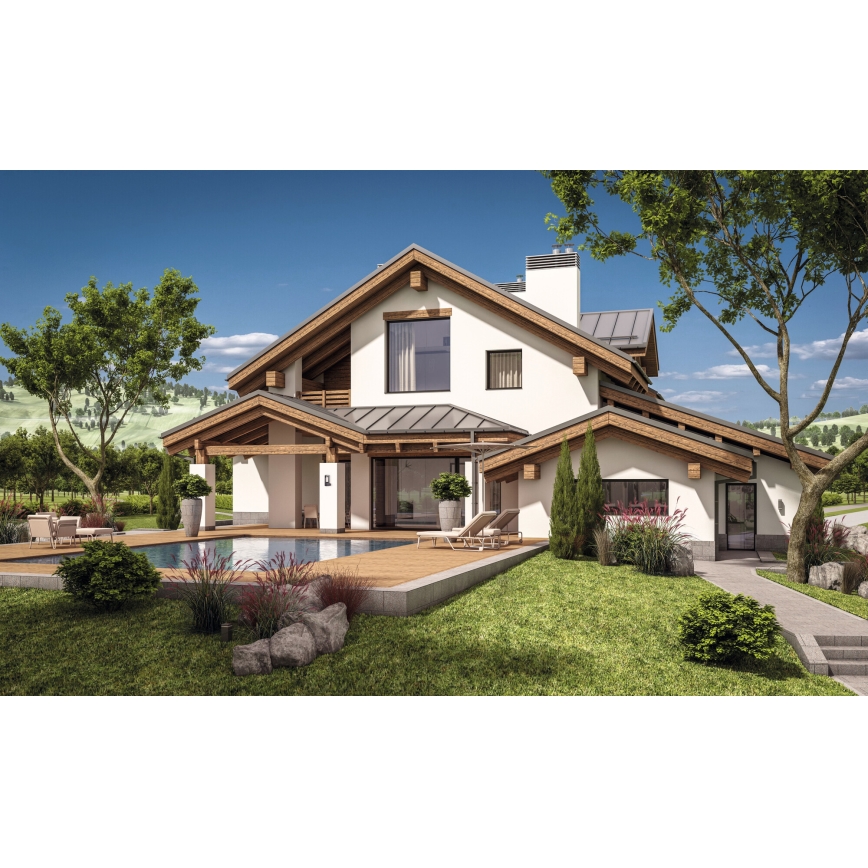 Vonkajšie nástenné svietidlo PEVO 1xGX53/11W/230V IP44 antracit