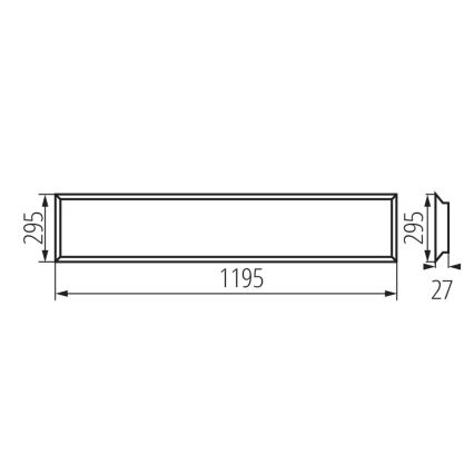 LED Podhľadový panel BLINGO LED/34W/230V 120x30 cm UGR16