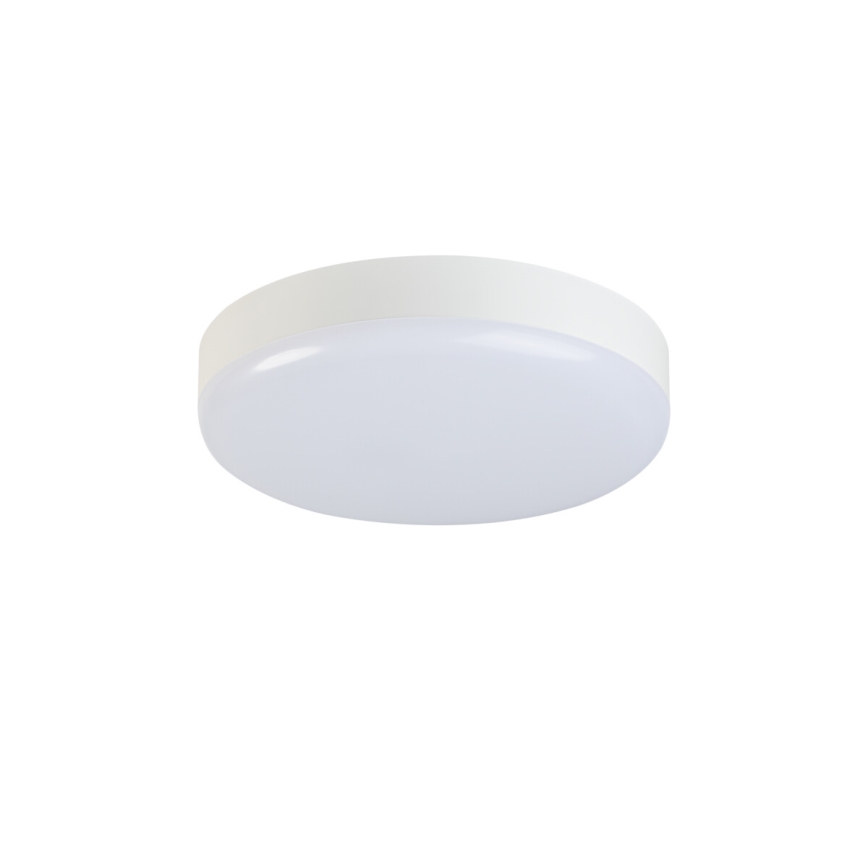 LED Technické stropné svietidlo so senzorom pohybu IPER LED/26W/230V IK10 IP65 guľatý biela