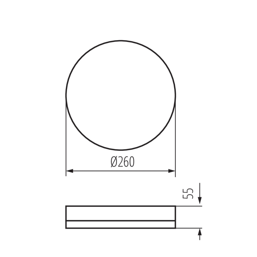 LED Technické stropné svietidlo so senzorom pohybu IPER LED/26W/230V IK10 IP65 guľatý biela