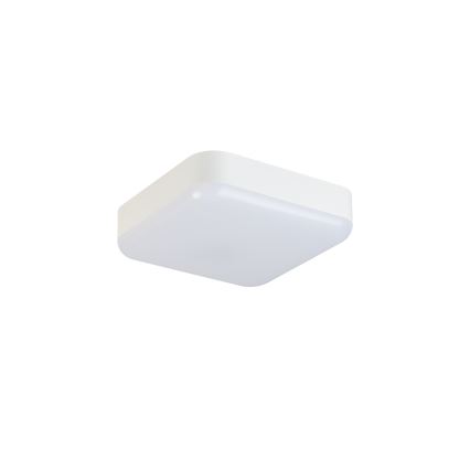 LED Technické stropné svietidlo so senzorom pohybu IPER LED/10W/230V IK10 IP65 hranatý biela