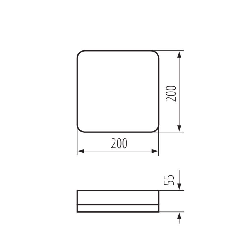 LED Technické stropné svietidlo so senzorom pohybu IPER LED/10W/230V IK10 IP65 hranatý biela