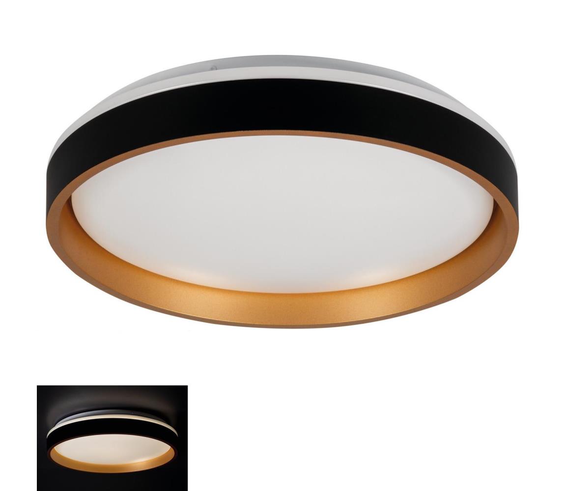 37324 - LED Stropné svietidlo SOLN LED/17,5W/230V pr. 38 cm čierna/zlatá