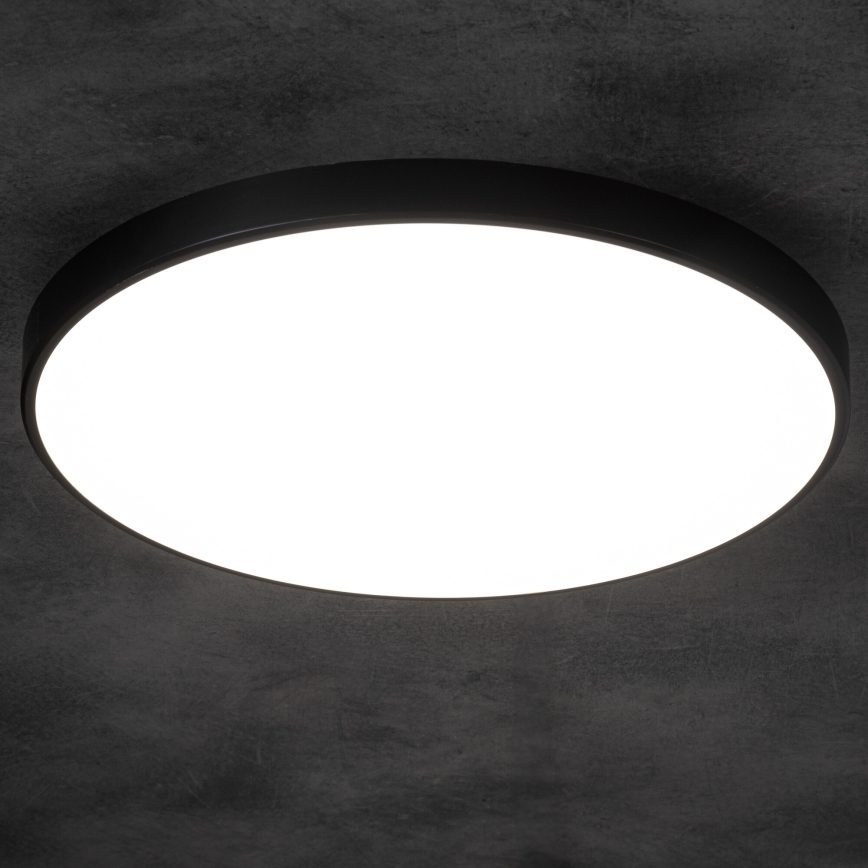 LED Stmievateľné stropné svietidlo PLAFON LED/20W/230V 3000-6500K Wi-Fi čierna