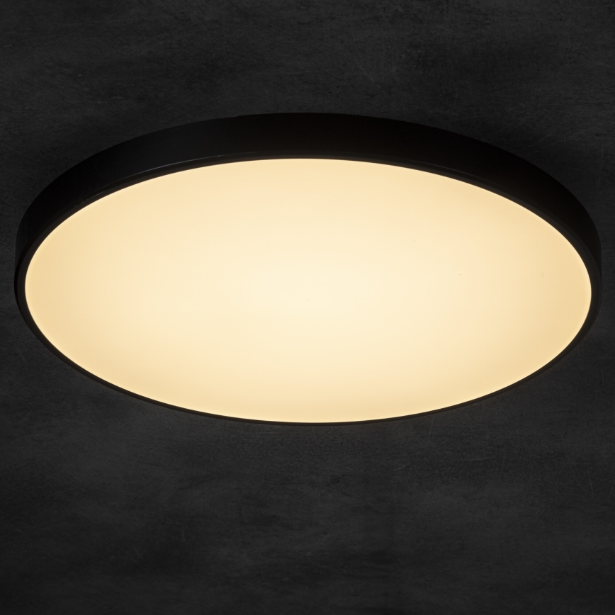 LED Stmievateľné stropné svietidlo PLAFON LED/20W/230V 3000-6500K Wi-Fi čierna