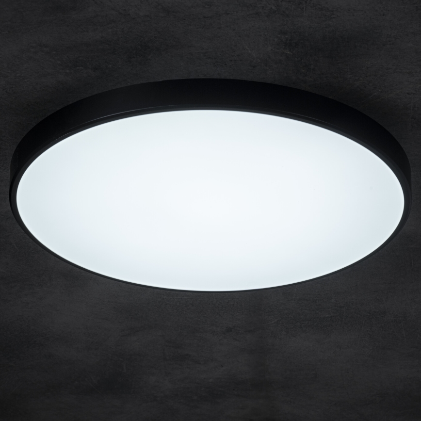 LED Stmievateľné stropné svietidlo PLAFON LED/20W/230V 3000-6500K Wi-Fi čierna