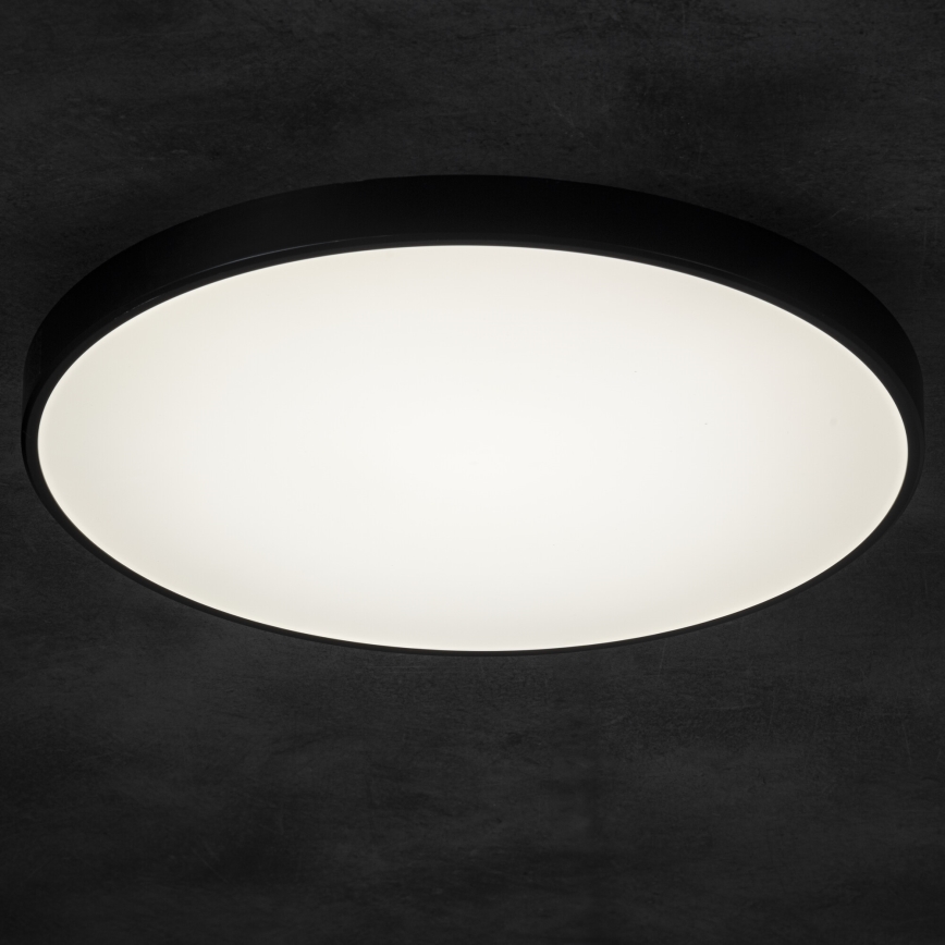LED Stmievateľné stropné svietidlo PLAFON LED/20W/230V 3000-6500K Wi-Fi čierna