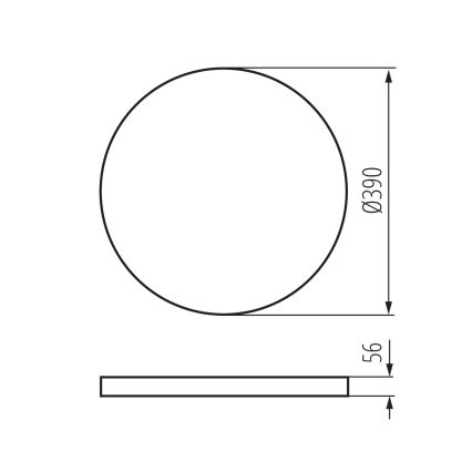 LED Stmievateľné stropné svietidlo PLAFON LED/20W/230V 3000-6500K Wi-Fi biela