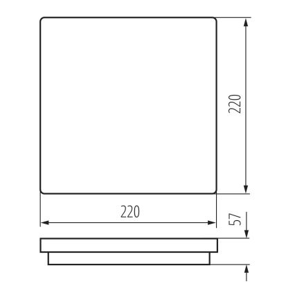 LED Vonkajšie stropné svietidlo so senzorom pohybu BENO LED/12/18W/230V 3000/3500/4000K IP65 biela hranatý