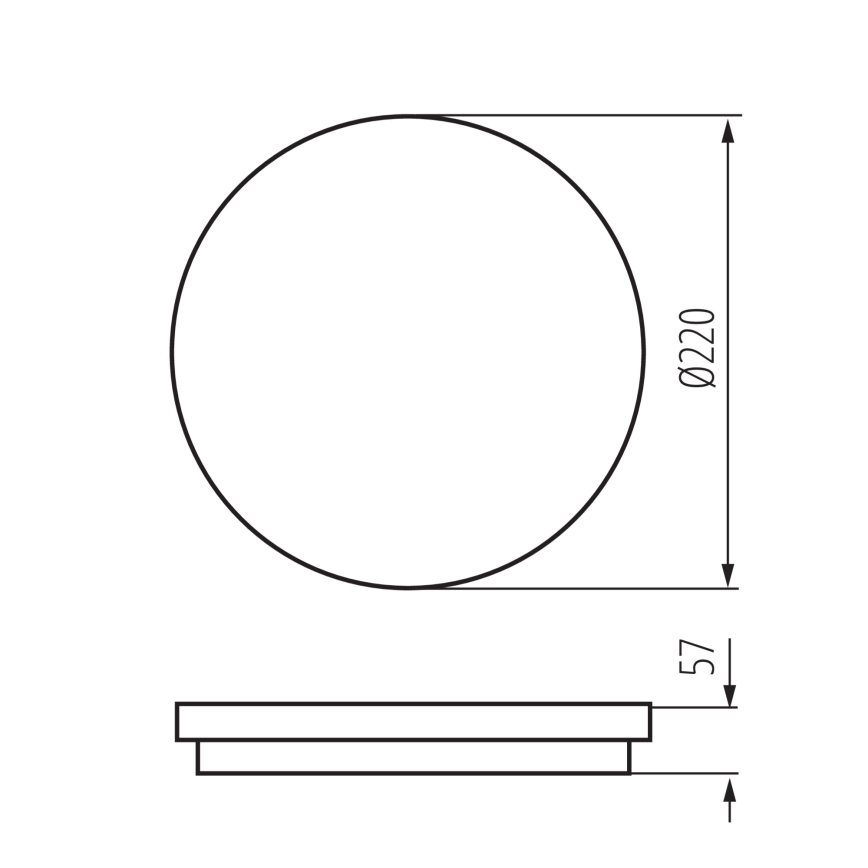 LED Vonkajšie stropné svietidlo BENO LED/12/18W/230V 3000/3500/4000K IP65 biela okrúhly